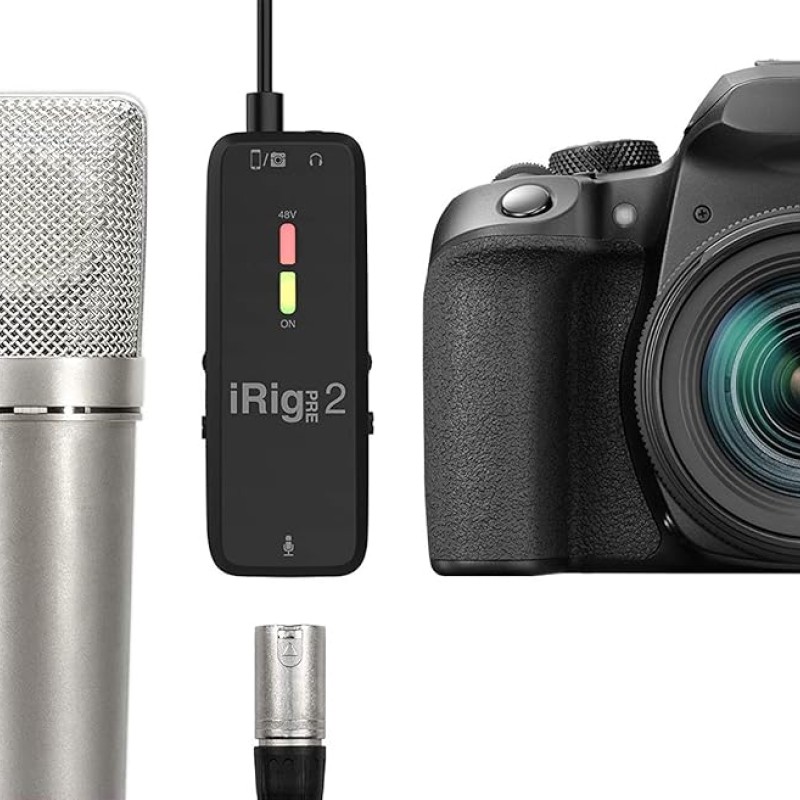 IK Multimedia Irig Pre 2 XLR Microphone Preamp For Smartphones, Tablets And Video Cameras IK Multimedia Irig Pre 2 XLR Microphone Preamp For Smartphones, Tablets And Video Cameras