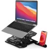 GIZGA essentials 2 in 1 Laptop/Notebook/Macbook Tabletop stand, 8-Adjustable Angles, Mobile Tabletop Stand, 12" - 15.6" Laptops, Heat Dissipation, Anti-Slip Base, Portable and Lightweight | Black GIZGA essentials 2 in 1 Laptop/Notebook/Macbook Tabletop stand, 8-Adjustable Angles, Mobile Tabletop Stand, 12" - 15.6" Laptops, Heat Dissipation, Anti-Slip Base, Portable and Lightweight | Black