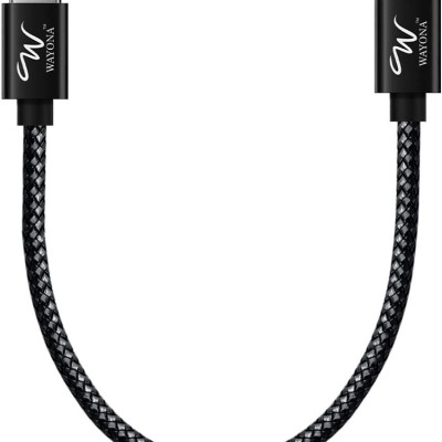 Wayona USB C to USB C 65W Short Powerbank fast charging cable compatible for Samsung Galaxy S22 S20FE 2022 S21 Ultra, S20/S10, Note 20/10, M31, M51, M33 5G, A51, A71Realme X7, Narzo, Nokia 8/8.3/5.4 (Black,0.25M) Wayona USB C to USB C 65W Short Powerbank fast charging cable compatible for Samsung Galaxy S22 S20FE 2022 S21 Ultra, S20/S10, Note 20/10, M31, M51, M33 5G, A51, A71Realme X7, Narzo, Nokia 8/8.3/5.4 (Black,0.25M)