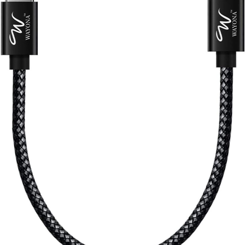 Wayona USB C to USB C 65W Short Powerbank fast charging cable compatible for Samsung Galaxy S22 S20FE 2022 S21 Ultra, S20/S10, Note 20/10, M31, M51, M33 5G, A51, A71Realme X7, Narzo, Nokia 8/8.3/5.4 (Black,0.25M) Wayona USB C to USB C 65W Short Powerbank fast charging cable compatible for Samsung Galaxy S22 S20FE 2022 S21 Ultra, S20/S10, Note 20/10, M31, M51, M33 5G, A51, A71Realme X7, Narzo, Nokia 8/8.3/5.4 (Black,0.25M)