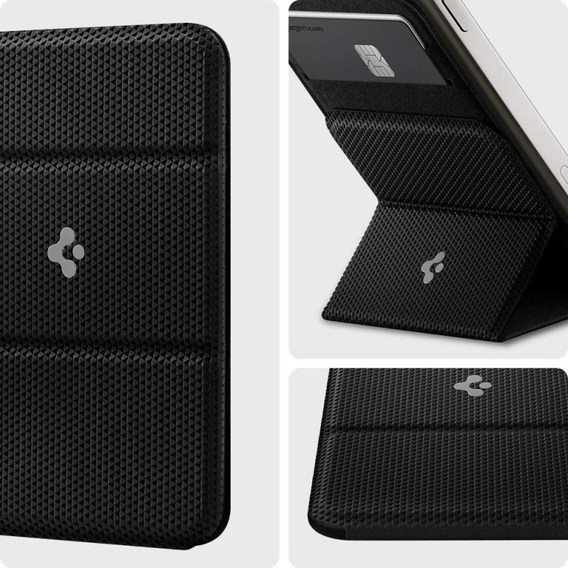 Spigen Smart Fold Mag Fit Magnetic Wallet Phone Card Holder Compatible with iPhone 14, iPhone 13, iPhone 12 Models - Black Spigen Smart Fold Mag Fit Magnetic Wallet Phone Card Holder Compatible with iPhone 14, iPhone 13, iPhone 12 Models - Black