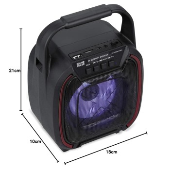 Modernista SoundBox 80 Wireless Portable BT Speaker with USB Pen Drive Slot, 3.5mm AUX Input, Micro SD Card Slot, Built in FM, BT5.0,Carry Handle, LED