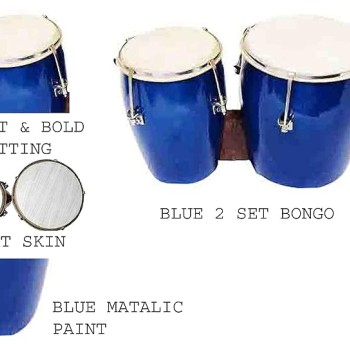 GT Manufacture professional Handmade wooden Beautyfull Bongo01 (Blue) GT Manufacture professional Handmade wooden Beautyfull Bongo01 (Blue)