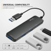 GIZGA essentials USB A 3.0 HUB, 4 Port Adapter, 5GBPS Fast Data Transfer, 3 USB A Ports, 1 Type C, Multi-System Compatible, MacBook, Type-A Devices, for Windows/Mac OS/Linux,Black GIZGA essentials USB A 3.0 HUB, 4 Port Adapter, 5GBPS Fast Data Transfer, 3 USB A Ports, 1 Type C, Multi-System Compatible, MacBook, Type-A Devices, for Windows/Mac OS/Linux,Black
