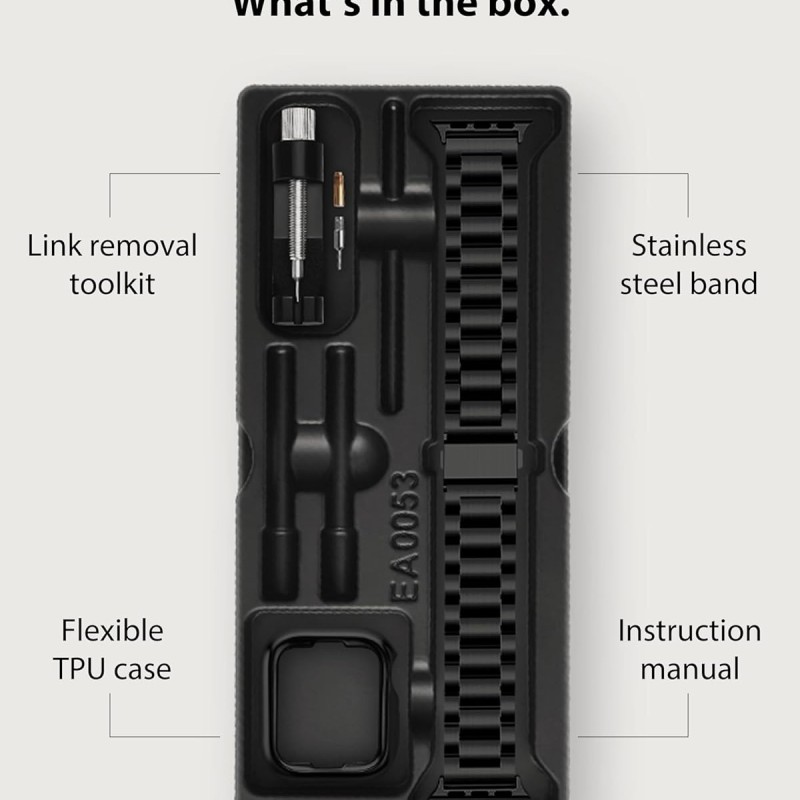 Fullmosa Compatible Apple Watch Band 42mm 44mm 45mm 38mm 40mm 41mm, Stainless Steel iWatch Band with Case for Apple Watch Series 9/8/7/6/5/4/3/2/1/SE/SE2, 38mm 40mm 41mm Black (Watch not Included) Fullmosa Compatible Apple Watch Band 42mm 44mm 45mm 38mm 40mm 41mm, Stainless Steel iWatch Band with Case for Apple Watch Series 9/8/7/6/5/4/3/2/1/SE/SE2, 38mm 40mm 41mm Black (Watch not Included)