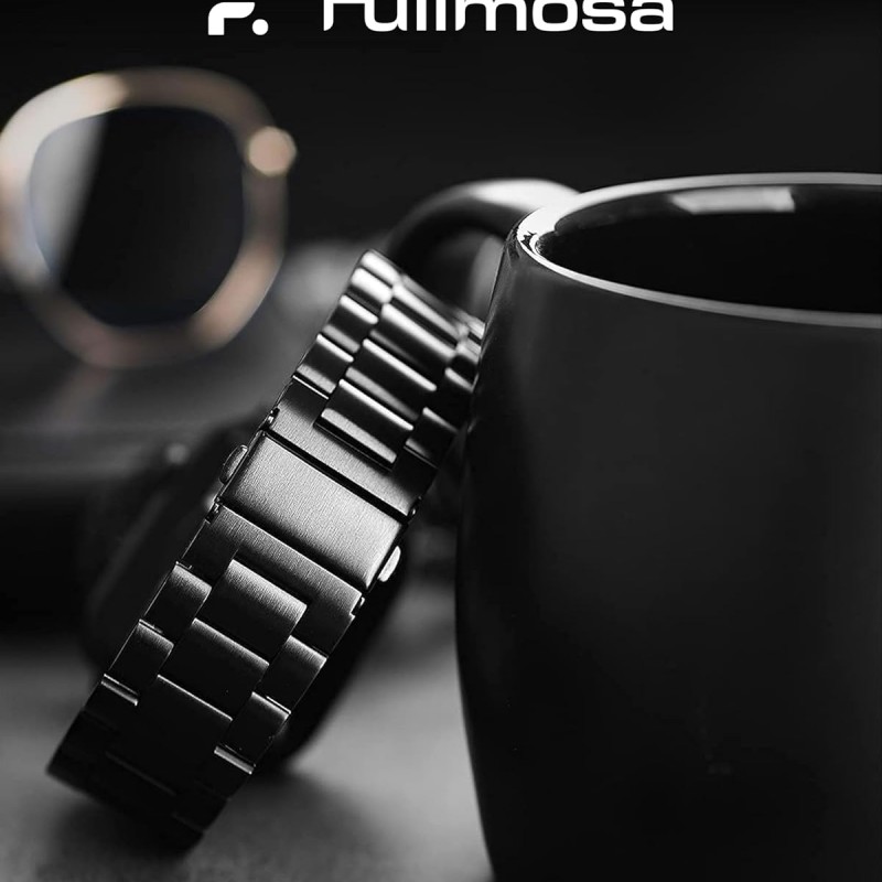 Fullmosa Compatible Apple Watch Band 42mm 44mm 45mm 38mm 40mm 41mm, Stainless Steel iWatch Band with Case for Apple Watch Series 9/8/7/6/5/4/3/2/1/SE/SE2, 38mm 40mm 41mm Black (Watch not Included) Fullmosa Compatible Apple Watch Band 42mm 44mm 45mm 38mm 40mm 41mm, Stainless Steel iWatch Band with Case for Apple Watch Series 9/8/7/6/5/4/3/2/1/SE/SE2, 38mm 40mm 41mm Black (Watch not Included)