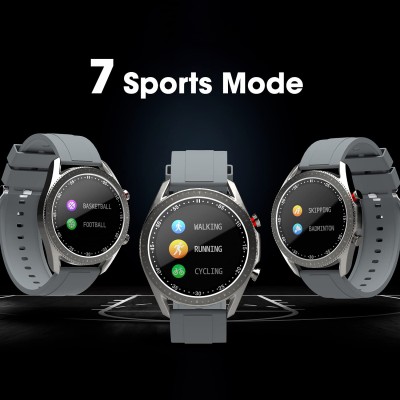 Zebronics ZEB-FIT4220CH Smart Fitness Watch with Call Function Built-in Speaker & Mic, SpO2, BP & Heart Rate Monitor, IP67 Water Resistant, 7 Sports Modes (Silver Rim + Gray Strap) Zebronics ZEB-FIT4220CH Smart Fitness Watch with Call Function Built-in Speaker & Mic, SpO2, BP & Heart Rate Monitor, IP67 Water Resistant, 7 Sports Modes (Silver Rim + Gray Strap)