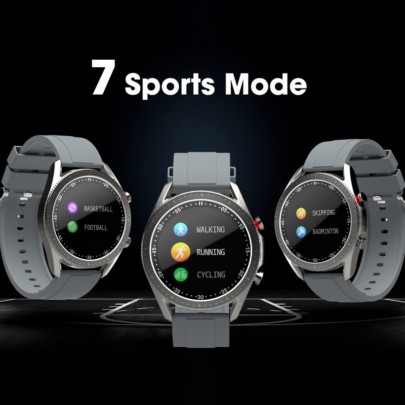 Zebronics ZEB-FIT4220CH Smart Fitness Watch with Call Function Built-in Speaker & Mic, SpO2, BP & Heart Rate Monitor, IP67 Water Resistant, 7 Sports Modes (Silver Rim + Gray Strap) Zebronics ZEB-FIT4220CH Smart Fitness Watch with Call Function Built-in Speaker & Mic, SpO2, BP & Heart Rate Monitor, IP67 Water Resistant, 7 Sports Modes (Silver Rim + Gray Strap)
