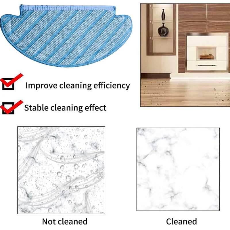 Verilux® 3 Pcs Mop Cloth Pads for Ecovacs Deebot Ozmo 920 950 Vacuum Cleaner Parts Vacuum Cleaner Replacement Parts Acccessory for Ecovacs Deebot T5 Verilux® 3 Pcs Mop Cloth Pads for Ecovacs Deebot Ozmo 920 950 Vacuum Cleaner Parts Vacuum Cleaner Replacement Parts Acccessory for Ecovacs Deebot T5
