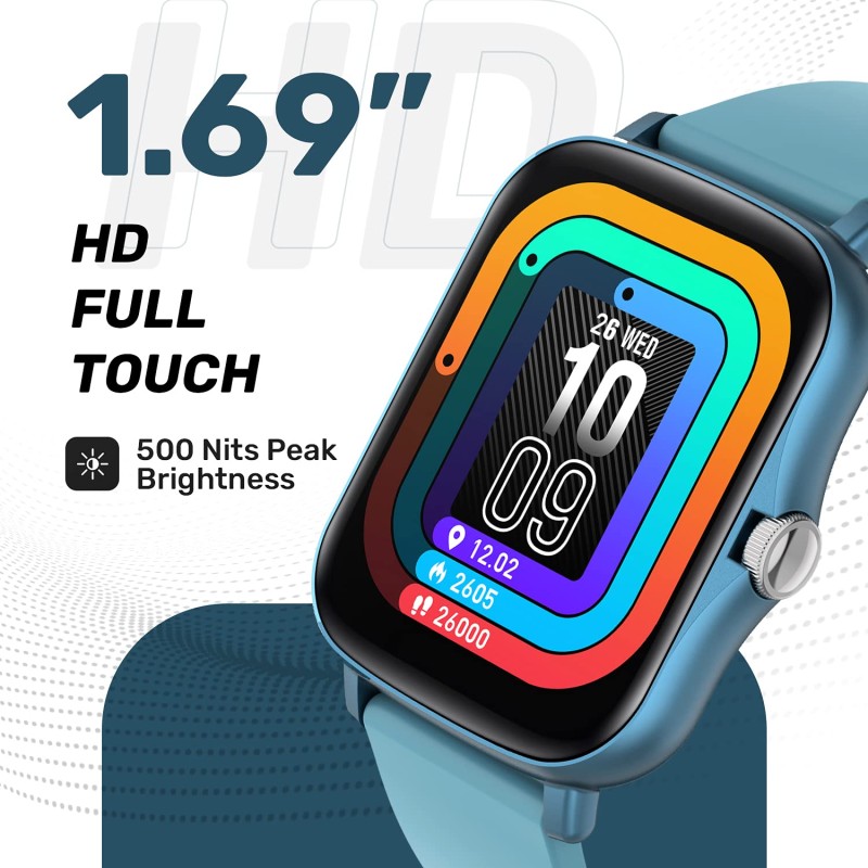 Fire-Boltt Beast SPO2 1.69" Full Touch Large HD Color Display Smart Watch, 8 Days Battery Life, IP67 Waterpoof with Heart Rate Monitor, Sleep & Breathe Monitoring with Rotating Button (Black) Fire-Boltt Beast SPO2 1.69" Full Touch Large HD Color Display Smart Watch, 8 Days Battery Life, IP67 Waterpoof with Heart Rate Monitor, Sleep & Breathe Monitoring with Rotating Button (Black)
