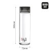 CELLO H2O Glass Fridge Water Bottle with Plastic Cap | Leak proof & break-proof | Wide mouth & Easy to Clean | Best Usage for Office/School/College | Set of 6, 920ml | Black CELLO H2O Glass Fridge Water Bottle with Plastic Cap | Leak proof & break-proof | Wide mouth & Easy to Clean | Best Usage for Office/School/College | Set of 6, 920ml | Black