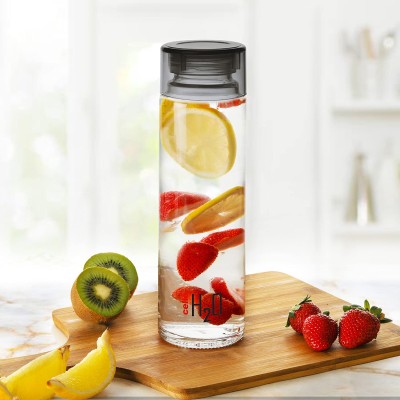 CELLO H2O Glass Fridge Water Bottle with Plastic Cap | Leak proof & break-proof | Wide mouth & Easy to Clean | Best Usage for Office/School/College | Set of 6, 920ml | Black CELLO H2O Glass Fridge Water Bottle with Plastic Cap | Leak proof & break-proof | Wide mouth & Easy to Clean | Best Usage for Office/School/College | Set of 6, 920ml | Black