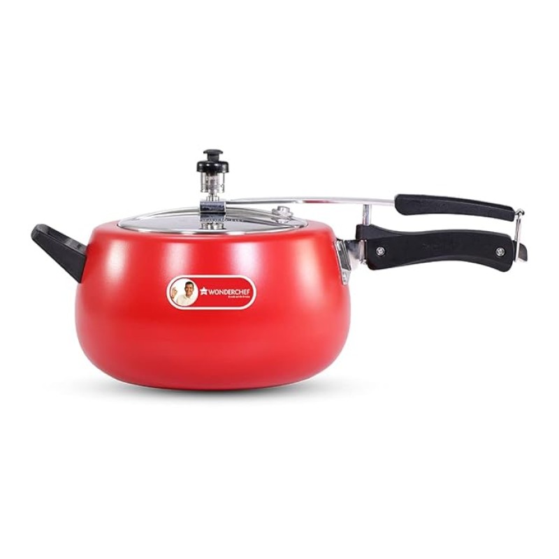 Wonderchef Regalia Pressure Cooker Inner Lid_Red_5L Wonderchef Regalia Pressure Cooker Inner Lid_Red_5L
