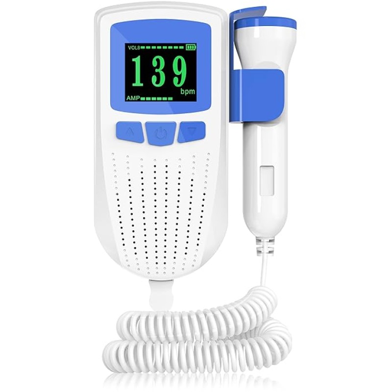 K-Life Model FD-101 Heartbeat Rate Detection Monitor with in-Built Speaker Fetal Doppler (White) K-Life Model FD-101 Heartbeat Rate Detection Monitor with in-Built Speaker Fetal Doppler (White)
