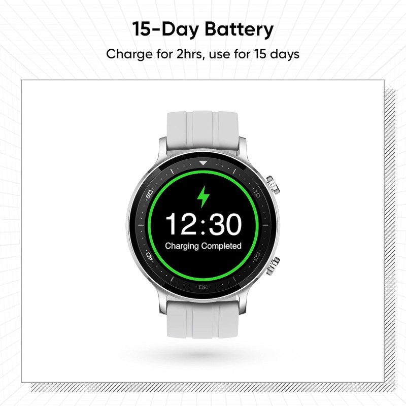 realme Smart Watch S with 3.30 cm (1.3") TFT-LCD Touchscreen, 15 Days Battery Life, SpO2 & Heart Rate Monitoring, IP68 Water Resistance, Silver (RMA207) realme Smart Watch S with 3.30 cm (1.3") TFT-LCD Touchscreen, 15 Days Battery Life, SpO2 & Heart Rate Monitoring, IP68 Water Resistance, Silver (RMA207)