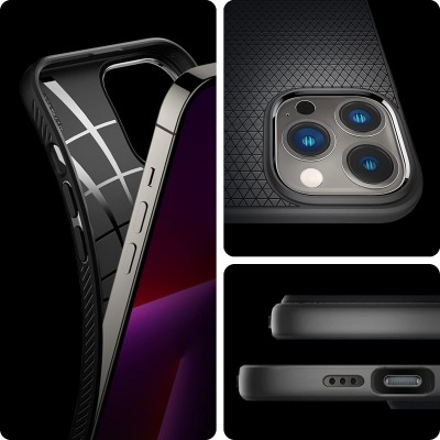Spigen Liquid Air Back Cover Case Compatible with iPhone 13 Pro Max (TPU | Matte Black) Spigen Liquid Air Back Cover Case Compatible with iPhone 13 Pro Max (TPU | Matte Black)