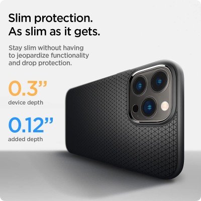 Spigen Liquid Air Back Cover Case Compatible with iPhone 13 Pro Max (TPU | Matte Black) Spigen Liquid Air Back Cover Case Compatible with iPhone 13 Pro Max (TPU | Matte Black)