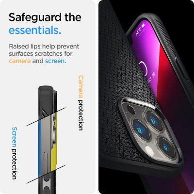 Spigen Liquid Air Back Cover Case Compatible with iPhone 13 Pro Max (TPU | Matte Black) Spigen Liquid Air Back Cover Case Compatible with iPhone 13 Pro Max (TPU | Matte Black)