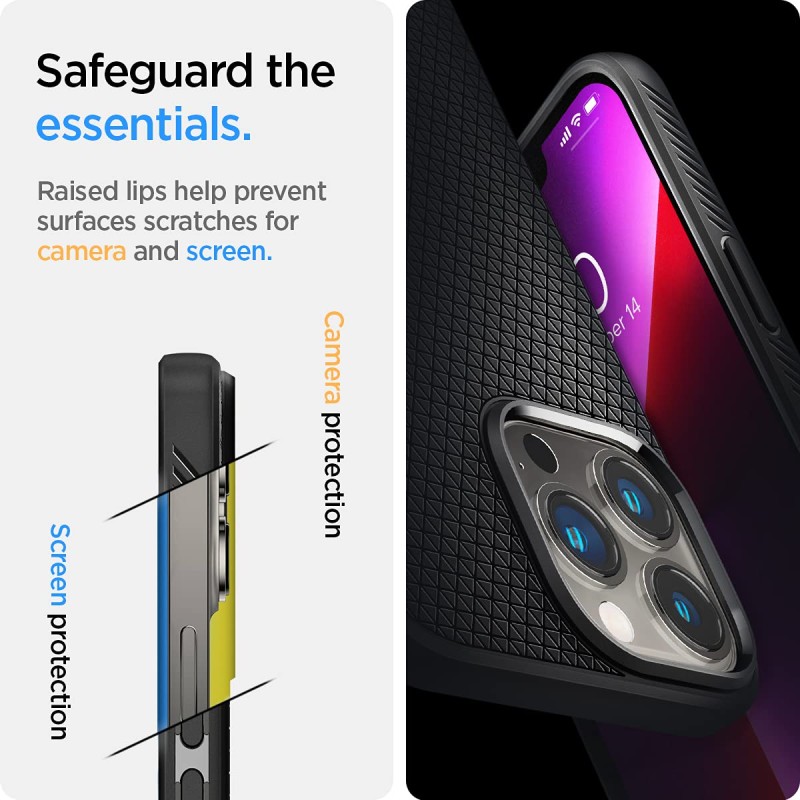 Spigen Liquid Air Back Cover Case Compatible with iPhone 13 Pro Max (TPU | Matte Black) Spigen Liquid Air Back Cover Case Compatible with iPhone 13 Pro Max (TPU | Matte Black)