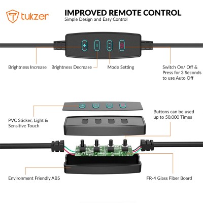 Tukzer 3.5" LED Selfie Ring Light with Phone Holder |Flexible Arm Desk Mount Clamp for Live Stream, Makeup, Online Meetings, Recording, Photography, USB Reading Light | 3 Color 10 Brightness Level Tukzer 3.5" LED Selfie Ring Light with Phone Holder |Flexible Arm Desk Mount Clamp for Live Stream, Makeup, Online Meetings, Recording, Photography, USB Reading Light | 3 Color 10 Brightness Level