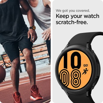 Spigen TPU Liquid Air Case Cover Designed for Samsung Galaxy Watch 5/4-44mm, 2022/2021 - (Matte Black) (Watch not included) Spigen TPU Liquid Air Case Cover Designed for Samsung Galaxy Watch 5/4-44mm, 2022/2021 - (Matte Black) (Watch not included)
