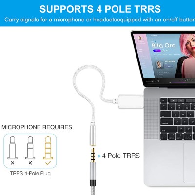 Verilux® 2 in 1 USB Sound Card(20cm),External Sound Card Jack Audio Adapter with 3.5mm Aux Stereo Converter Compatible with Headset,PC, Laptop,Linux,Desktops,PS4 and More Device (Silver) Verilux® 2 in 1 USB Sound Card(20cm),External Sound Card Jack Audio Adapter with 3.5mm Aux Stereo Converter Compatible with Headset,PC, Laptop,Linux,Desktops,PS4 and More Device (Silver)