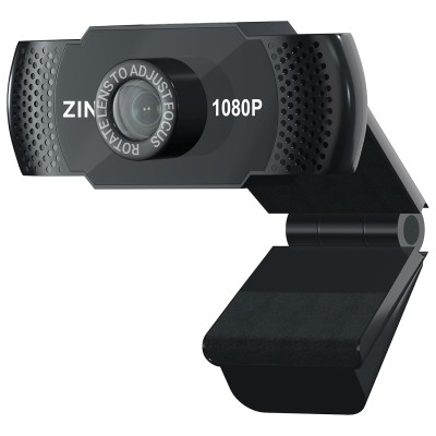 Zinq Full HD 1080P 2.1 Megapixel 30 FPS USB Webcam with Built-in Mic, Plug and Play for PC/Mac/Laptop Video Calling for Skype, Meet, FaceTime, WebEx, Zoom, Microsoft Teams Zinq Full HD 1080P 2.1 Megapixel 30 FPS USB Webcam with Built-in Mic, Plug and Play for PC/Mac/Laptop Video Calling for Skype, Meet, FaceTime, WebEx, Zoom, Microsoft Teams