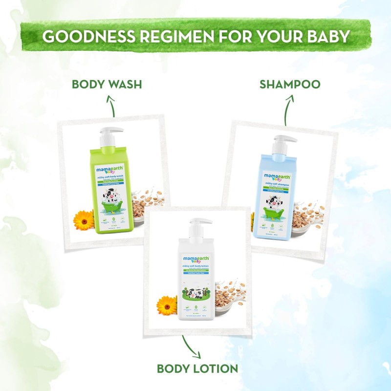 Mamaearth Milky Soft Body Wash for Babies with Oats, Milk and Calendula (400 ml) Mamaearth Milky Soft Body Wash for Babies with Oats, Milk and Calendula (400 ml)