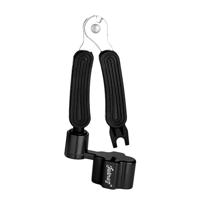 JUAREZ 3-In-1 Guitar String Winder And Cutter, Multifunctional Guitar String Pin Puller, Guitar Repairing and Adjustment Tool, Black (JRSW200BK) JUAREZ 3-In-1 Guitar String Winder And Cutter, Multifunctional Guitar String Pin Puller, Guitar Repairing and Adjustment Tool, Black (JRSW200BK)