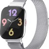 Zebronics Zeb-FIT5220CH Limited Edition Smart Fitness Watch,2.5D Curved Glass 4.4cm Square Display, Metal Body & Strap, SpO2/BP/HR Monitor, IP68 Water Proof, 8 Sports Mode(Silver Rim + Metal Strap) Zebronics Zeb-FIT5220CH Limited Edition Smart Fitness Watch,2.5D Curved Glass 4.4cm Square Display, Metal Body & Strap, SpO2/BP/HR Monitor, IP68 Water Proof, 8 Sports Mode(Silver Rim + Metal Strap)