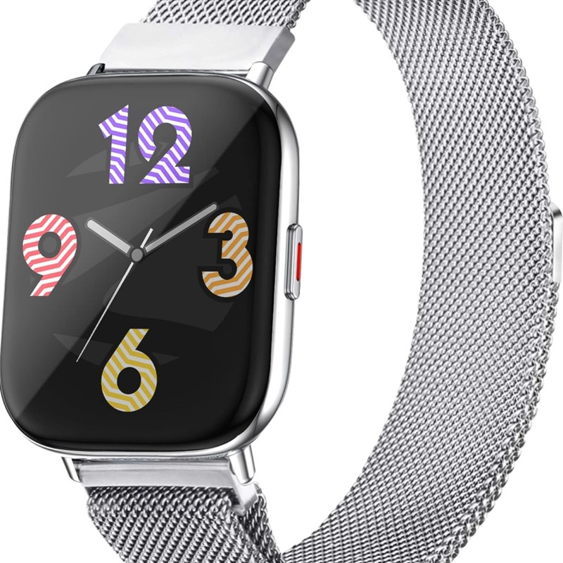Zebronics Zeb-FIT5220CH Limited Edition Smart Fitness Watch,2.5D Curved Glass 4.4cm Square Display, Metal Body & Strap, SpO2/BP/HR Monitor, IP68 Water Proof, 8 Sports Mode(Silver Rim + Metal Strap) Zebronics Zeb-FIT5220CH Limited Edition Smart Fitness Watch,2.5D Curved Glass 4.4cm Square Display, Metal Body & Strap, SpO2/BP/HR Monitor, IP68 Water Proof, 8 Sports Mode(Silver Rim + Metal Strap)