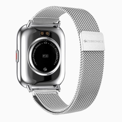 Zebronics Zeb-FIT5220CH Limited Edition Smart Fitness Watch,2.5D Curved Glass 4.4cm Square Display, Metal Body & Strap, SpO2/BP/HR Monitor, IP68 Water Proof, 8 Sports Mode(Silver Rim + Metal Strap) Zebronics Zeb-FIT5220CH Limited Edition Smart Fitness Watch,2.5D Curved Glass 4.4cm Square Display, Metal Body & Strap, SpO2/BP/HR Monitor, IP68 Water Proof, 8 Sports Mode(Silver Rim + Metal Strap)