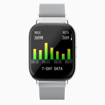 Zebronics Zeb-FIT5220CH Limited Edition Smart Fitness Watch,2.5D Curved Glass 4.4cm Square Display, Metal Body & Strap, SpO2/BP/HR Monitor, IP68 Water Proof, 8 Sports Mode(Silver Rim + Metal Strap) Zebronics Zeb-FIT5220CH Limited Edition Smart Fitness Watch,2.5D Curved Glass 4.4cm Square Display, Metal Body & Strap, SpO2/BP/HR Monitor, IP68 Water Proof, 8 Sports Mode(Silver Rim + Metal Strap)