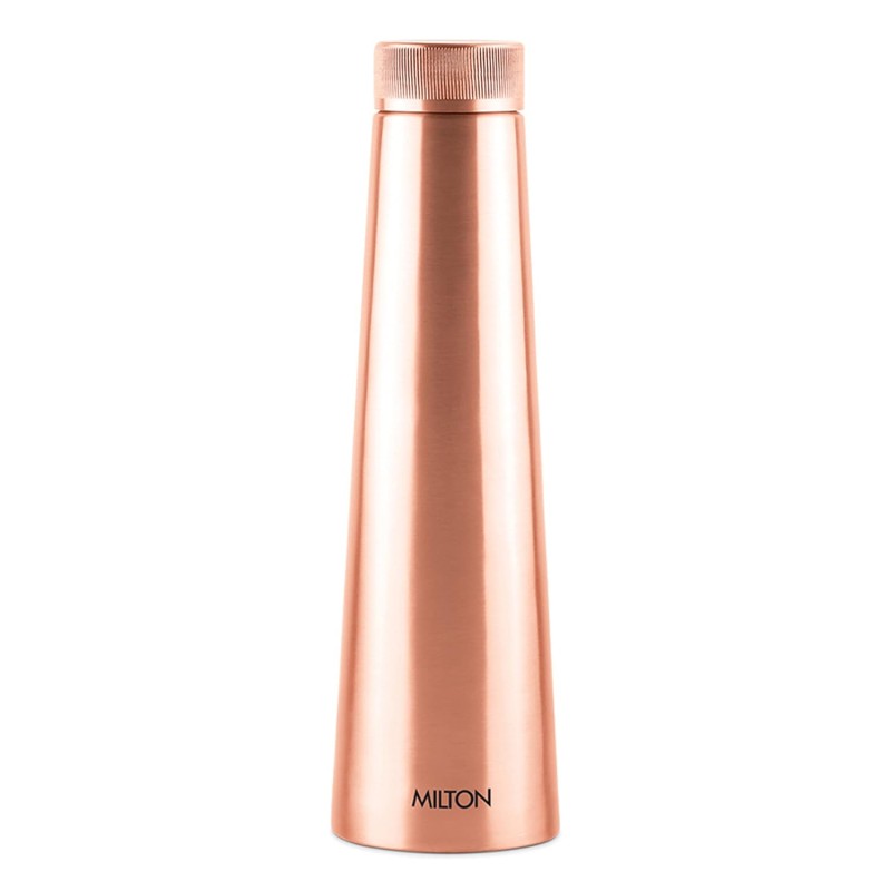 MILTON Copper Delight 1000 Bottle, 915 ml, Lacquer Coating, Curved bottle,100% Pure Copper, BPA Free, Leak Proof, Office Bottle, Boosts Immunity, Supports Digestive & Liver Health, Ayurveda Inspired MILTON Copper Delight 1000 Bottle, 915 ml, Lacquer Coating, Curved bottle,100% Pure Copper, BPA Free, Leak Proof, Office Bottle, Boosts Immunity, Supports Digestive & Liver Health, Ayurveda Inspired