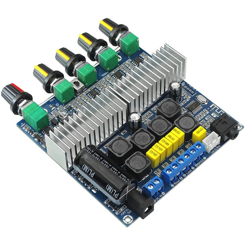 ThreeH Wireless Subwoofer Amplifier Board, Treble and Bass Control, Dual TPA3116D2 Chips for 2.1 Channel High Power (Max 200W) Output ThreeH Wireless Subwoofer Amplifier Board, Treble and Bass Control, Dual TPA3116D2 Chips for 2.1 Channel High Power (Max 200W) Output