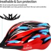 PROBEROS® Bicycle Helmet with Adjustable Lightweight Mountain Helmet for Cycling for Men and Women, Cycling Helmet(Red)