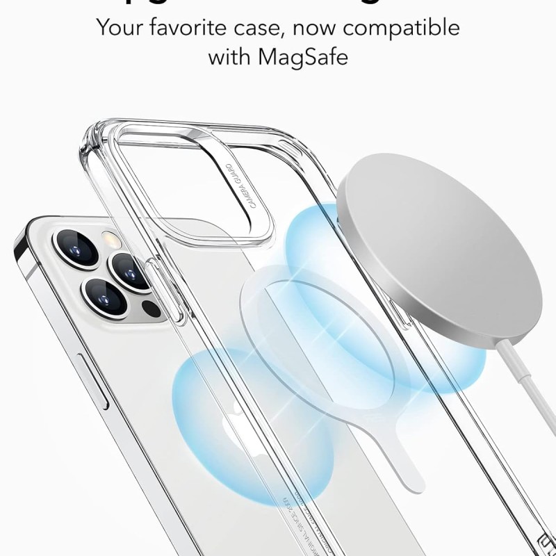 ESR Magnetic Ring 360, Compatible with MagSafe Sticker, Universal Magnetic Conversion Kit for iPhone 16/15/14/13/12/11/X Series, Galaxy Samsung and More, 2 Pack, MagSafe Accessories, White ESR Magnetic Ring 360, Compatible with MagSafe Sticker, Universal Magnetic Conversion Kit for iPhone 16/15/14/13/12/11/X Series, Galaxy Samsung and More, 2 Pack, MagSafe Accessories, White