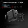 Spigen PE2008 30W Fast GaN 1-Port Fast iPhone Charger Compatible with All C Type Mobile Phones and Devices - Black Spigen PE2008 30W Fast GaN 1-Port Fast iPhone Charger Compatible with All C Type Mobile Phones and Devices - Black