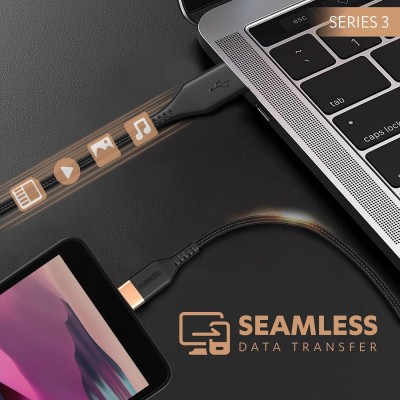 Duracell Micro USB 3A Braided Sync & Fast Charging Cable, 3.9 Feet (1.2M). Supports QC 2.0/3.0 Charging, High Speed Data Transmission - Black Duracell Micro USB 3A Braided Sync & Fast Charging Cable, 3.9 Feet (1.2M). Supports QC 2.0/3.0 Charging, High Speed Data Transmission - Black