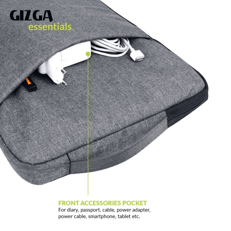Gizga Essentials laptopss Bag Sleeve Case Cover Pouch for 15.6 Inch laptopsss for Men & Women, Padded laptopss Compartment, Free Accessories Pouch, Premium Zipper Closure, Water Repellent Nylon Fabric, Grey Gizga Essentials laptopss Bag Sleeve Case Cover Pouch for 15.6 Inch laptopsss for Men & Women, Padded laptopss Compartment, Free Accessories Pouch, Premium Zipper Closure, Water Repellent Nylon Fabric, Grey