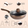 Nouvetta Andria Non-Stick Cookware Set of 5 peices(Dosa Tawa, Kadhai,Frying Pan, Glass Lid,Serving Spoon), Thickness of 3 mm, Black Nouvetta Andria Non-Stick Cookware Set of 5 peices(Dosa Tawa, Kadhai,Frying Pan, Glass Lid,Serving Spoon), Thickness of 3 mm, Black