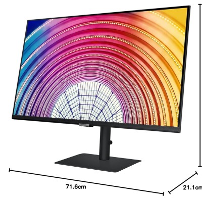 Samsung 32-inch(80cm) QHD Monitor, Bezel Less Design, 1 Billion Colors, HDR10, HAS, Intelligent Eye Care, AMD FreeSync™, FSC-Certified, Energy Saving (LS32A600NWWXXL, Black) Samsung 32-inch(80cm) QHD Monitor, Bezel Less Design, 1 Billion Colors, HDR10, HAS, Intelligent Eye Care, AMD FreeSync™, FSC-Certified, Energy Saving (LS32A600NWWXXL, Black)