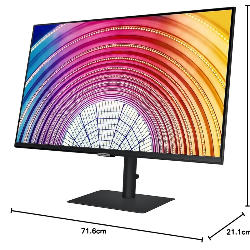 Samsung 32-inch(80cm) QHD Monitor, Bezel Less Design, 1 Billion Colors, HDR10, HAS, Intelligent Eye Care, AMD FreeSync™, FSC-Certified, Energy Saving (LS32A600NWWXXL, Black) Samsung 32-inch(80cm) QHD Monitor, Bezel Less Design, 1 Billion Colors, HDR10, HAS, Intelligent Eye Care, AMD FreeSync™, FSC-Certified, Energy Saving (LS32A600NWWXXL, Black)