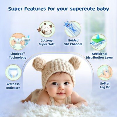 Bumtum Baby Diaper Pants, Medium Size, 72 Count, Double Layer Leakage Protection Infused With Aloe Vera, Cottony Soft High Absorb Technology (Pack of 1) Bumtum Baby Diaper Pants, Medium Size, 72 Count, Double Layer Leakage Protection Infused With Aloe Vera, Cottony Soft High Absorb Technology (Pack of 1)