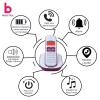 Beetel X73N Cordless 2.4Ghz Cordless Landline Phone with Caller ID Display, 2-Way Speaker Phone with Volume Controls, Auto Answer, Alarm Function, Stylish Design (Red/White)(X73N) Beetel X73N Cordless 2.4Ghz Cordless Landline Phone with Caller ID Display, 2-Way Speaker Phone with Volume Controls, Auto Answer, Alarm Function, Stylish Design (Red/White)(X73N)