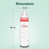 LuvLap Essential Slim Neck Glass Feeding Bottle, 250ml, 3m+ / Infants/Toddler Upto 3 Years, Madeof Borosilicate Glass, BPA Free, Ergonomic Shape is Easy to Hold, with Anti Colic Nipple, Pack of 2