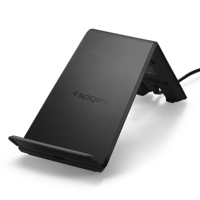 Spigen 10W, F303W 2Nd Ver Wireless, Usb Charger Fast Qi Certified Charging Pad Compatible For Iphone, Galaxy, Oneplus & Other Qi Devices - (Black) Spigen 10W, F303W 2Nd Ver Wireless, Usb Charger Fast Qi Certified Charging Pad Compatible For Iphone, Galaxy, Oneplus & Other Qi Devices - (Black)