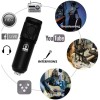 ZHIZUKA Condenser USB Microphone Set V8 Sound Card Mixer Amplifier Voice Changer Audio Interface | Singing Smule Live Streaming Podcast Broadcasting (3.5 Mm Mic + Sound Card, Black) ZHIZUKA Condenser USB Microphone Set V8 Sound Card Mixer Amplifier Voice Changer Audio Interface | Singing Smule Live Streaming Podcast Broadcasting (3.5 Mm Mic + Sound Card, Black)