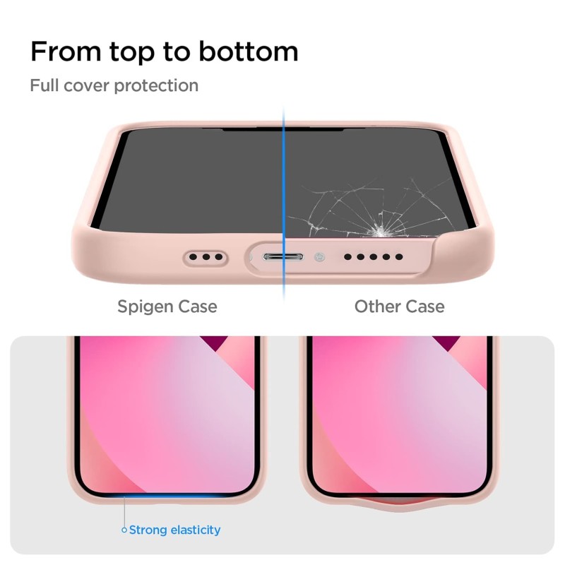 Spigen Silicone Fit Back Cover Case for iPhone 13 (Silicone | Pink) Spigen Silicone Fit Back Cover Case for iPhone 13 (Silicone | Pink)