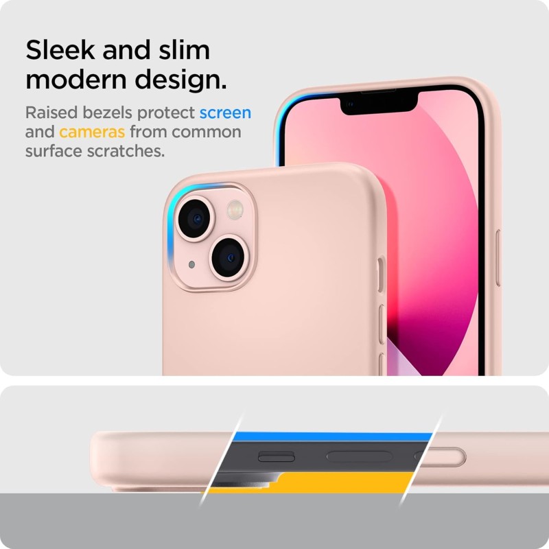 Spigen Silicone Fit Back Cover Case for iPhone 13 (Silicone | Pink) Spigen Silicone Fit Back Cover Case for iPhone 13 (Silicone | Pink)